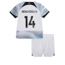 Liverpool Jordan Henderson #14 Bortedraktsett Barn 2022-23 Kortermet (+ korte bukser)